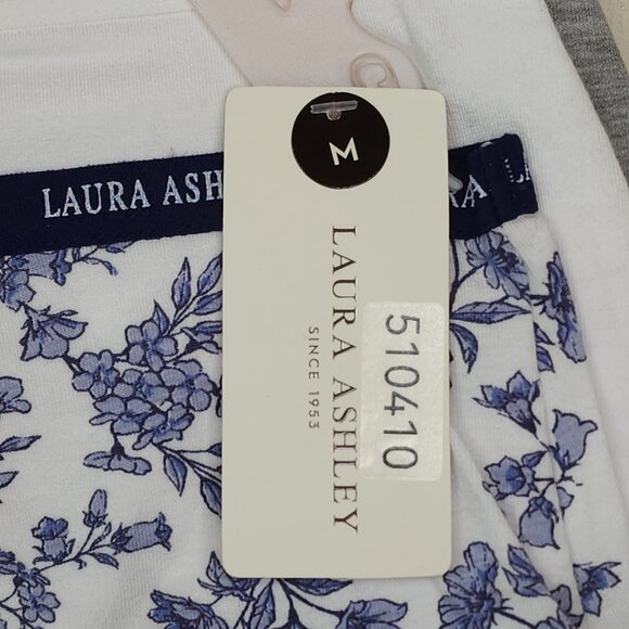 Laura Ashley 5-Pack Cotton Spandex Panties Medium Tag Free Floral & Solid Blue - Picture 5 of 13